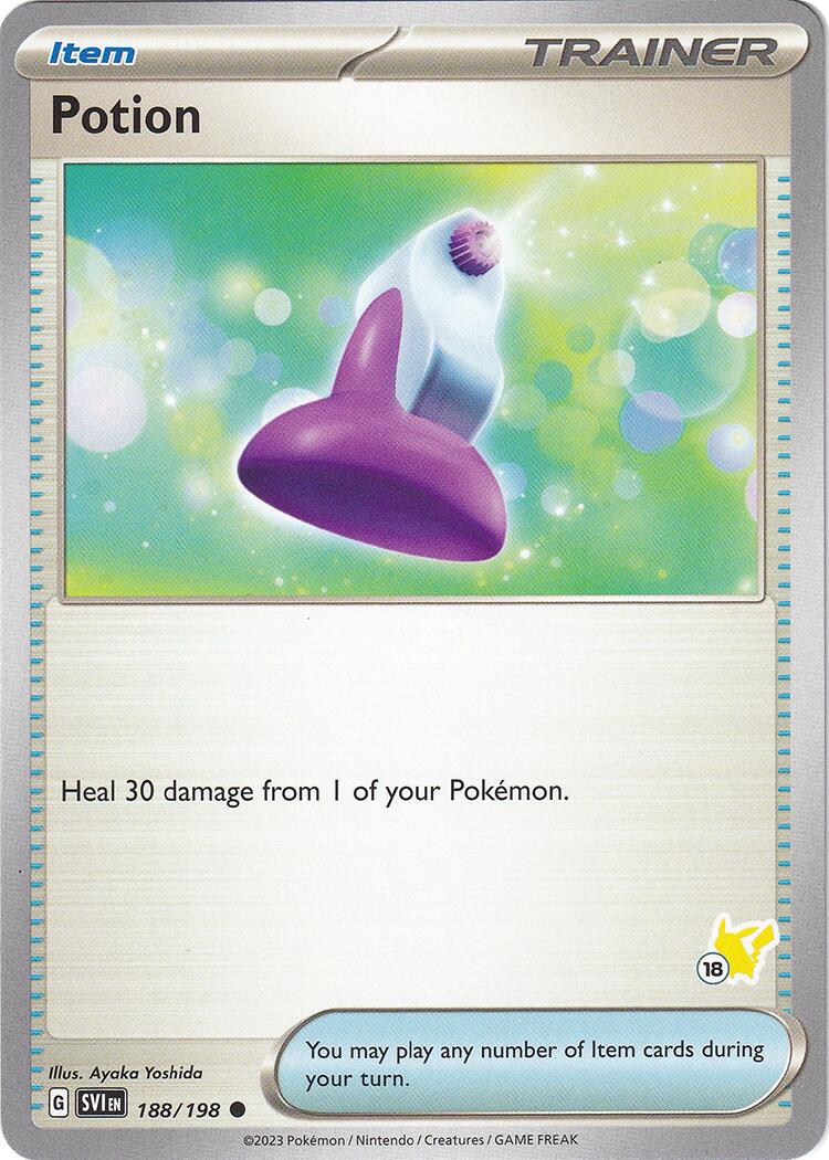 Potion (188/192) (Pikachu Stamp #18) [Battle Academy 2024] | Odin's Place