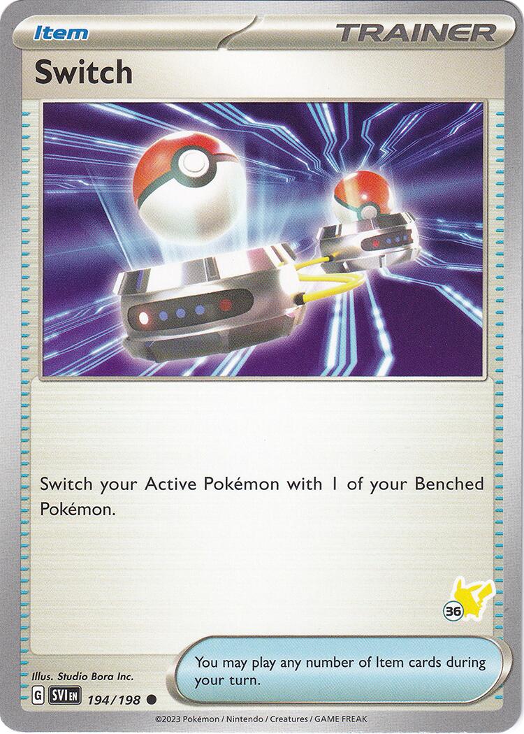 Switch (194/198) (Pikachu Stamp #36) [Battle Academy 2024] | Odin's Place
