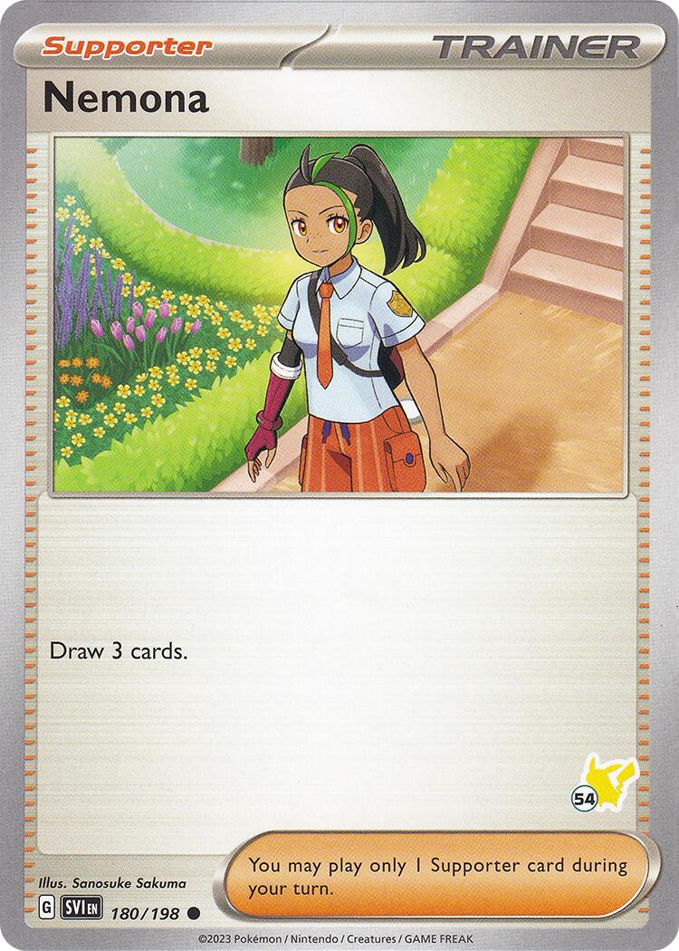 Nemona (180/198) (Pikachu Stamp #54) [Battle Academy 2024] | Odin's Place