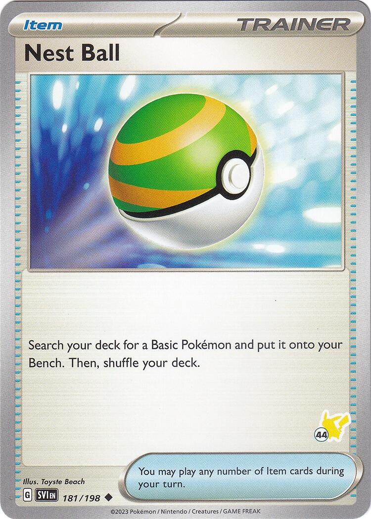 Nest Ball (181/198) (Pikachu Stamp #44) [Battle Academy 2024] | Odin's Place