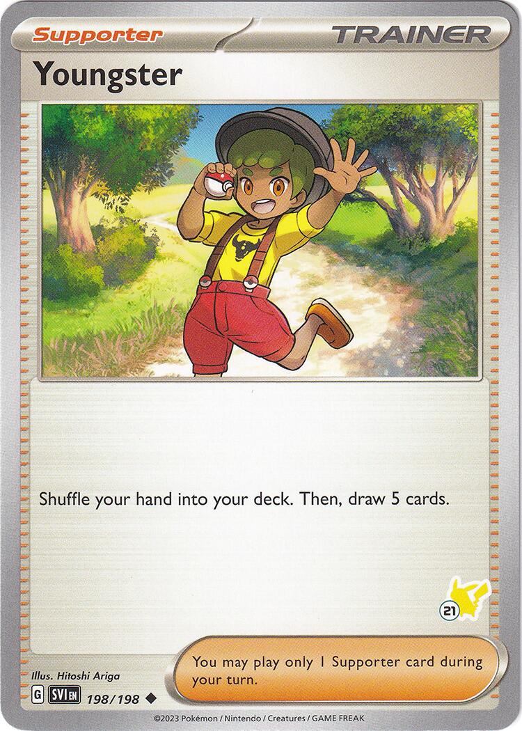 Youngster (198/198) (Pikachu Stamp #21) [Battle Academy 2024] | Odin's Place