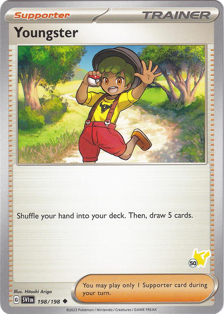 Youngster (198/198) (Pikachu Stamp #50) [Battle Academy 2024] | Odin's Place