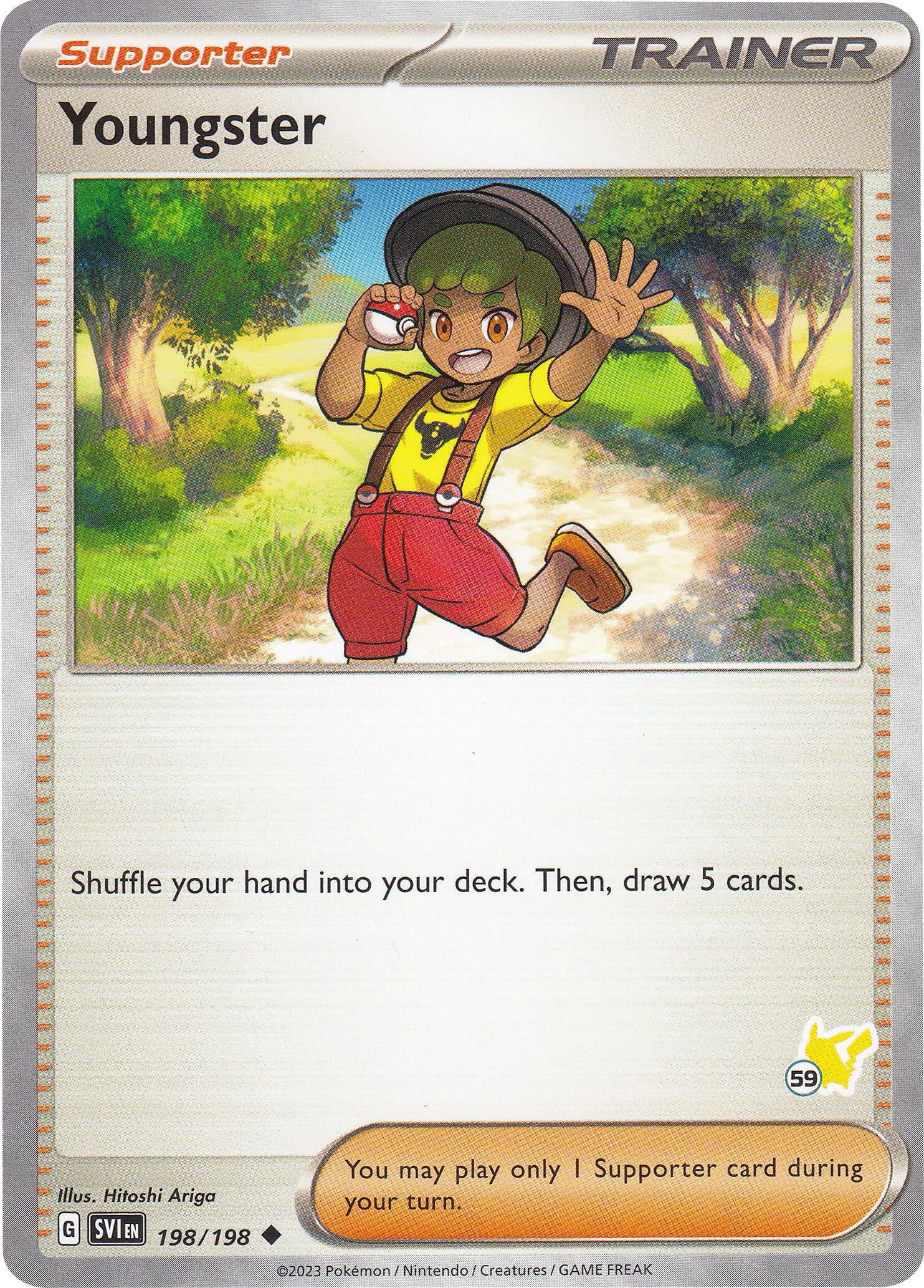 Youngster (198/198) (Pikachu Stamp #59) [Battle Academy 2024] | Odin's Place