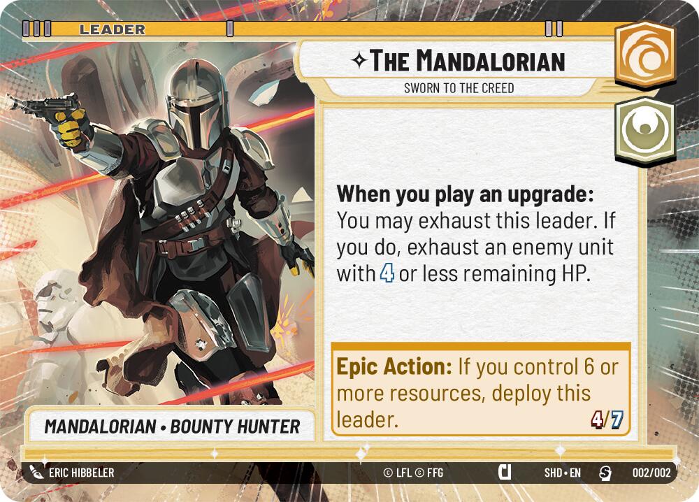 The Mandalorian - Sworn To The Creed (002/002) (Hyperspace) (Prerelease Promos) (002/002) [Shadows of the Galaxy Promos] | Odin's Place