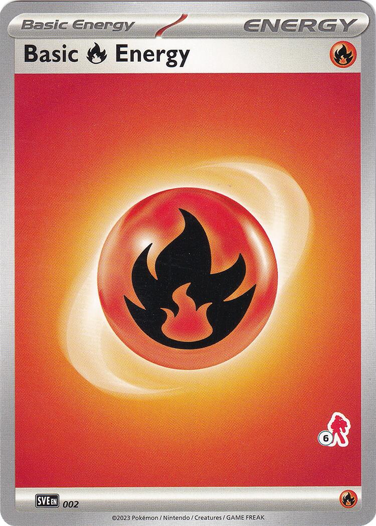 Basic Fire Energy (002) (Armarouge Stamp #6) [Battle Academy 2024] | Odin's Place