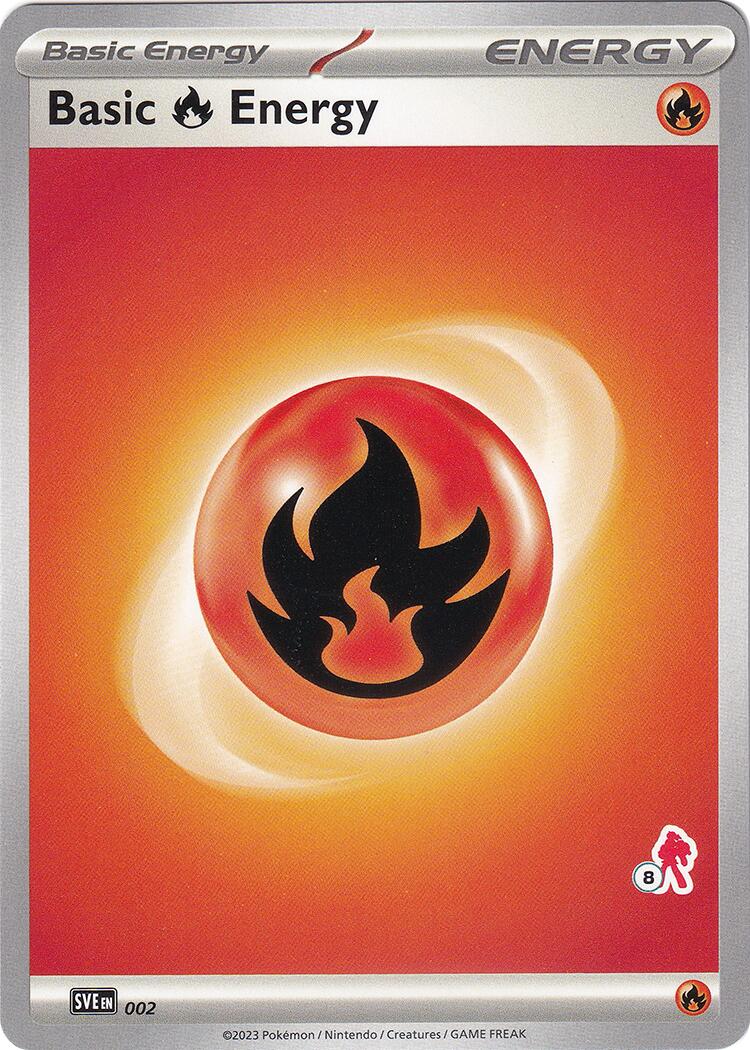 Basic Fire Energy (002) (Armarouge Stamp #8) [Battle Academy 2024] | Odin's Place
