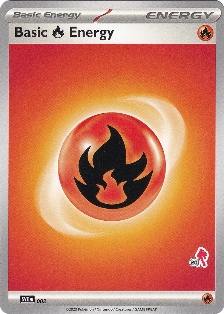 Basic Fire Energy (002) (Armarouge Stamp #20) [Battle Academy 2024] | Odin's Place