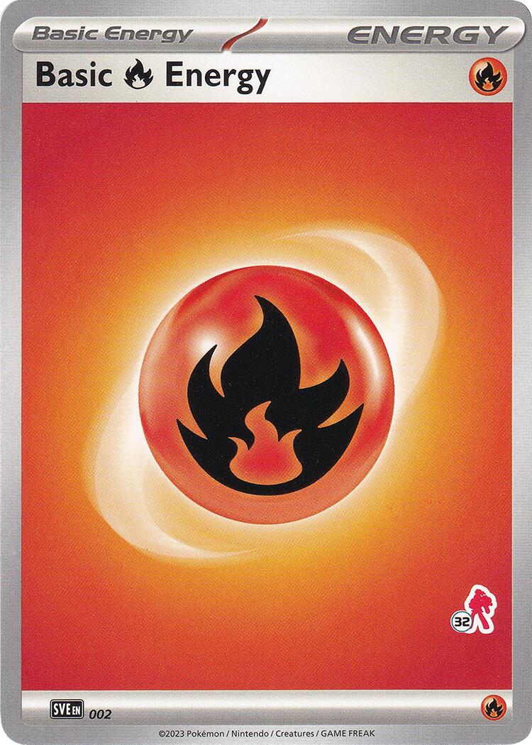 Basic Fire Energy (002) (Armarouge Stamp #32) [Battle Academy 2024] | Odin's Place