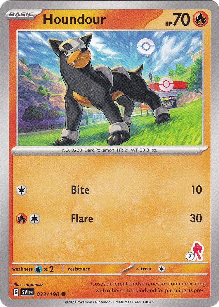 Houndour (033/198) (Armarouge Stamp #7) [Battle Academy 2024] | Odin's Place