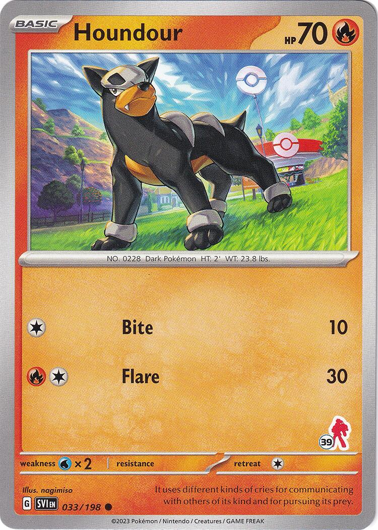 Houndour (033/198) (Armarouge Stamp #39) [Battle Academy 2024] | Odin's Place