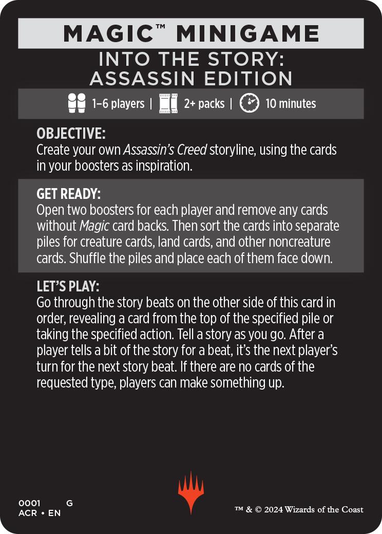Into The Story: Assassin Edition (Magic Minigame) [Assassin's Creed Minigame] | Odin's Place
