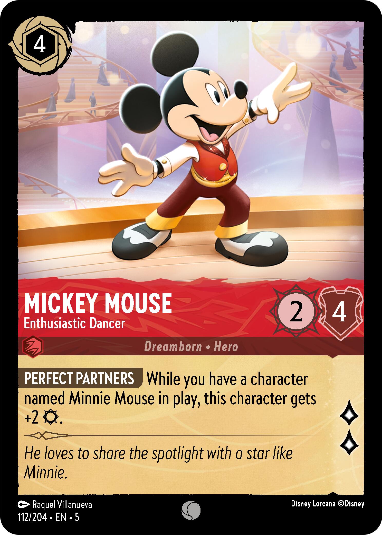 Mickey Mouse - Enthusiastic Dancer (112/204) [Shimmering Skies] | Odin's Place