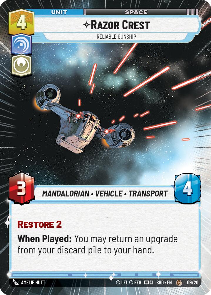 Razor Crest - Reliable Gunship (09/20) (Hyperspace) (09/20) [Shadows of the Galaxy: Weekly Play] | Odin's Place
