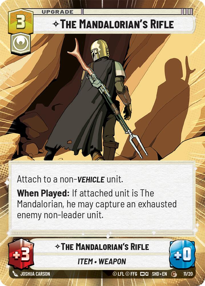 The Mandalorian's Rifle (11/20) (Hyperspace) (11/20) [Shadows of the Galaxy: Weekly Play] | Odin's Place