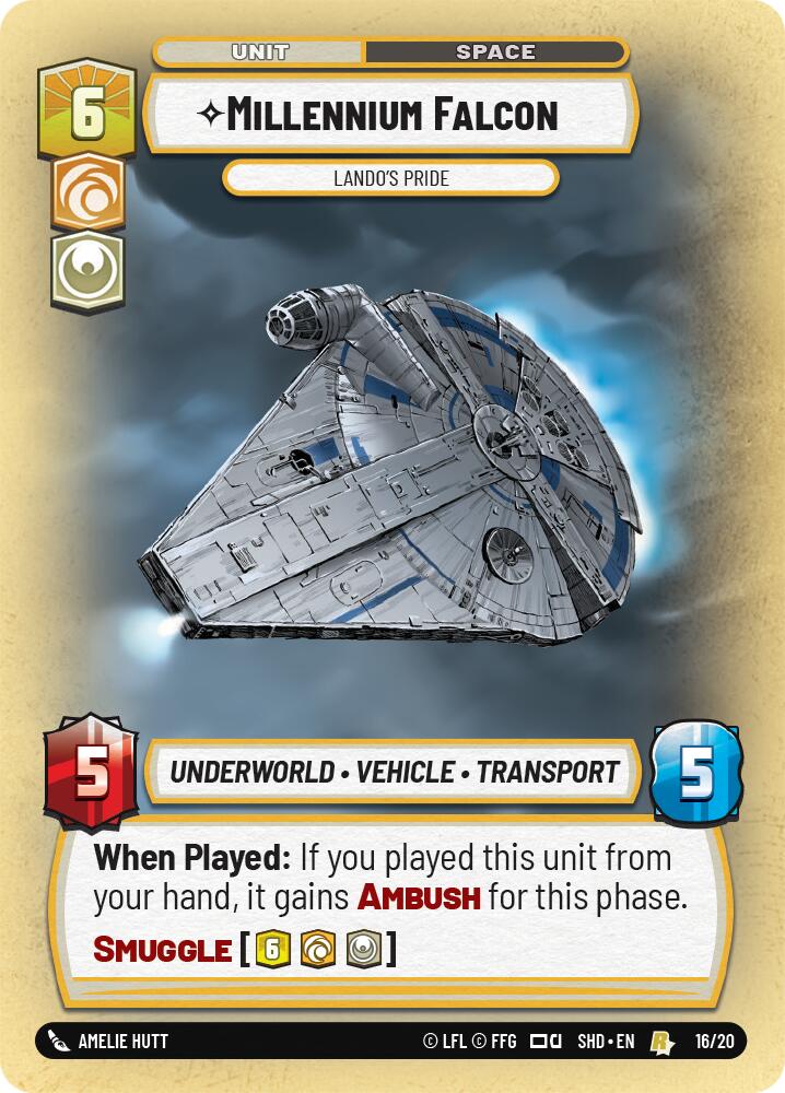 Millennium Falcon - Lando's Pride (16/20) (16/20) [Shadows of the Galaxy: Weekly Play] | Odin's Place
