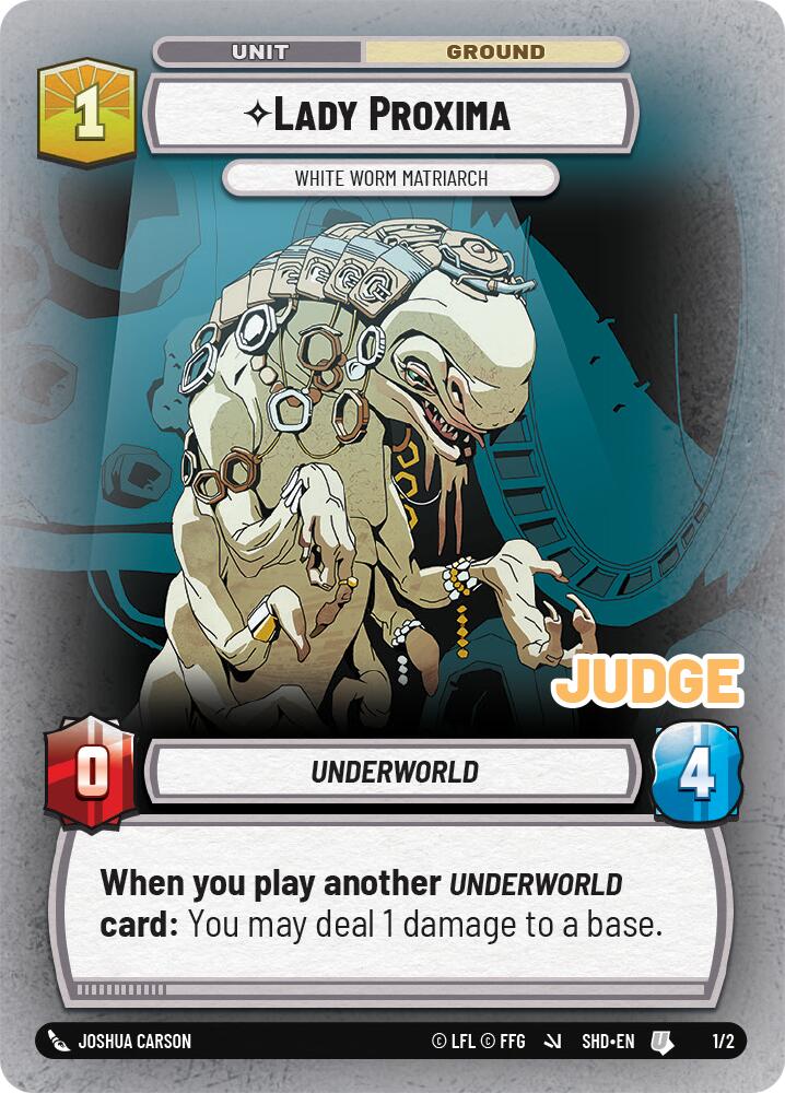 Lady Proxima - White Worm Matriarch (255/262) (255/262) [Judge Promos] | Odin's Place