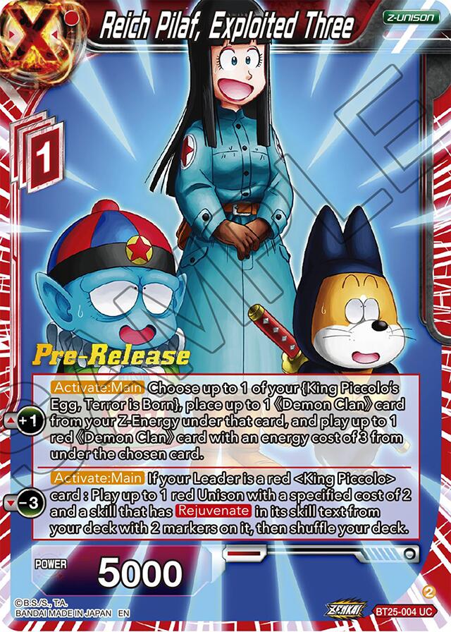 Reich Pilaf, Exploited Three (BT25-004) [Legend of the Dragon Balls Prerelease Promos] | Odin's Place