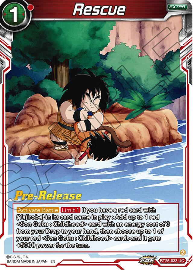 Rescue (BT25-033) [Legend of the Dragon Balls Prerelease Promos] | Odin's Place