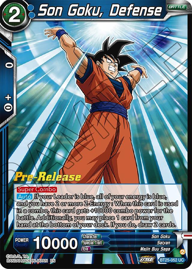 Son Goku, Defense (BT25-052) [Legend of the Dragon Balls Prerelease Promos] | Odin's Place