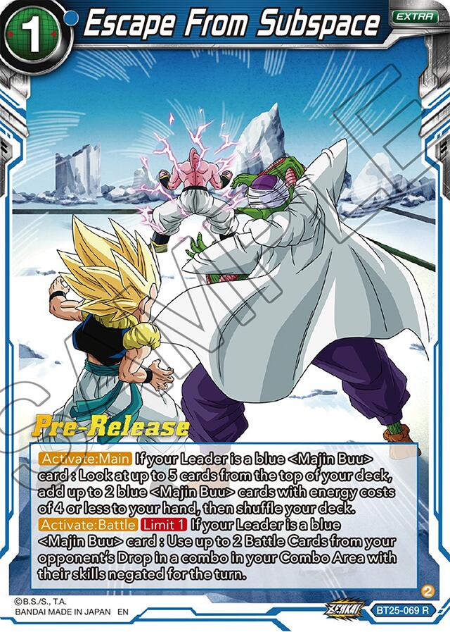 Escape From Subspace (BT25-069) [Legend of the Dragon Balls Prerelease Promos] | Odin's Place