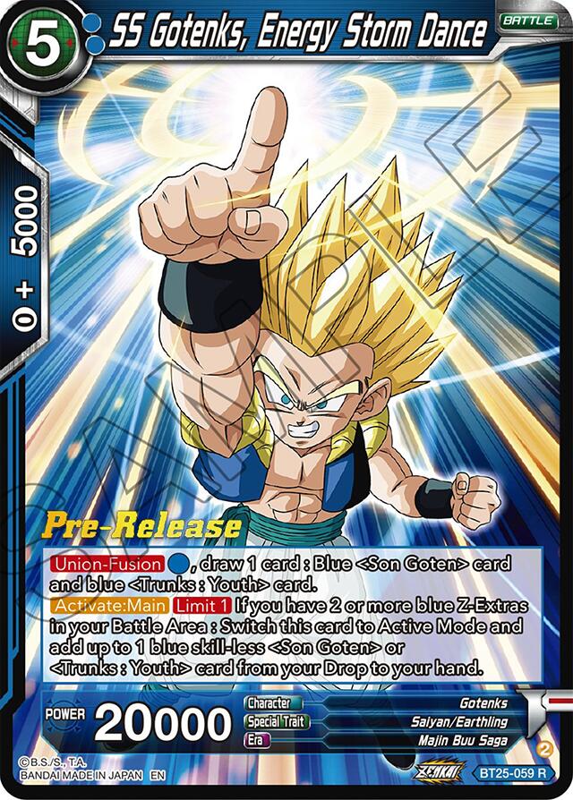 SS Gotenks, Energy Storm Dance (BT25-059) [Legend of the Dragon Balls Prerelease Promos] | Odin's Place