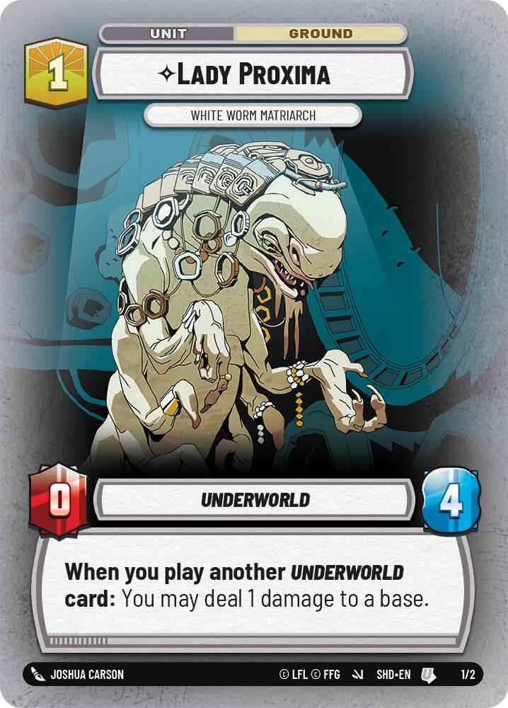Lady Proxima - White Worm Matriarch (1/2) (1/2) [Store Showdown Promos] | Odin's Place