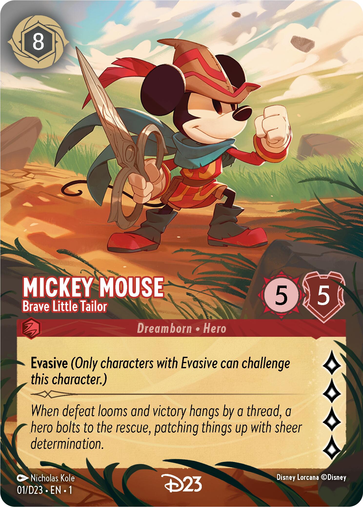 Mickey Mouse - Brave Little Tailor (Extended Art) (1) [D23 Promos] | Odin's Place