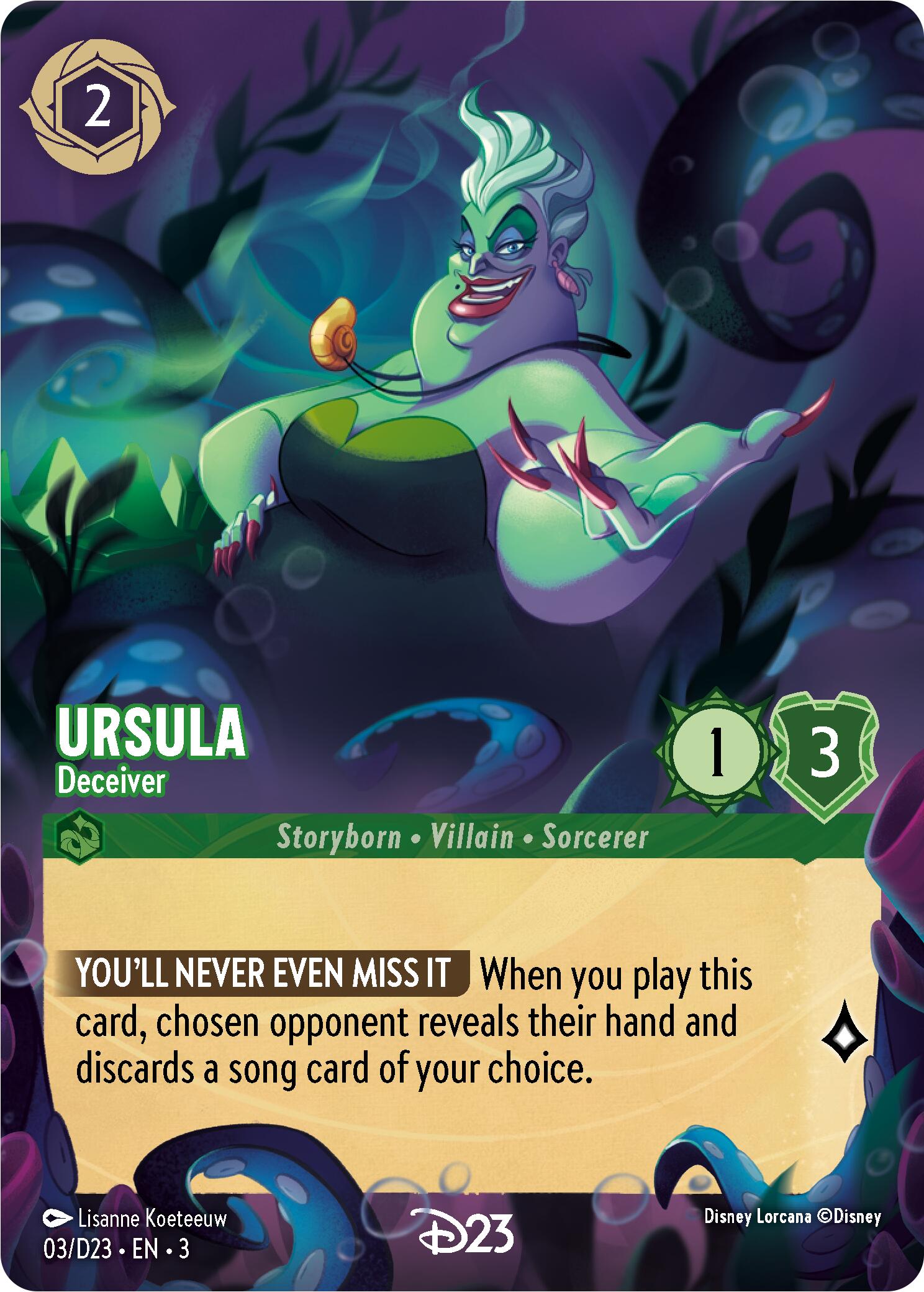 Ursula - Deceiver (3) [D23 Promos] | Odin's Place