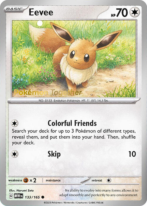 Eevee (133/165) (PokePost Promo) [Scarlet & Violet 151] | Odin's Place