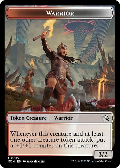 Warrior // Phyrexian Hydra (0012) Double-Sided Token [March of the Machine Tokens] | Odin's Place