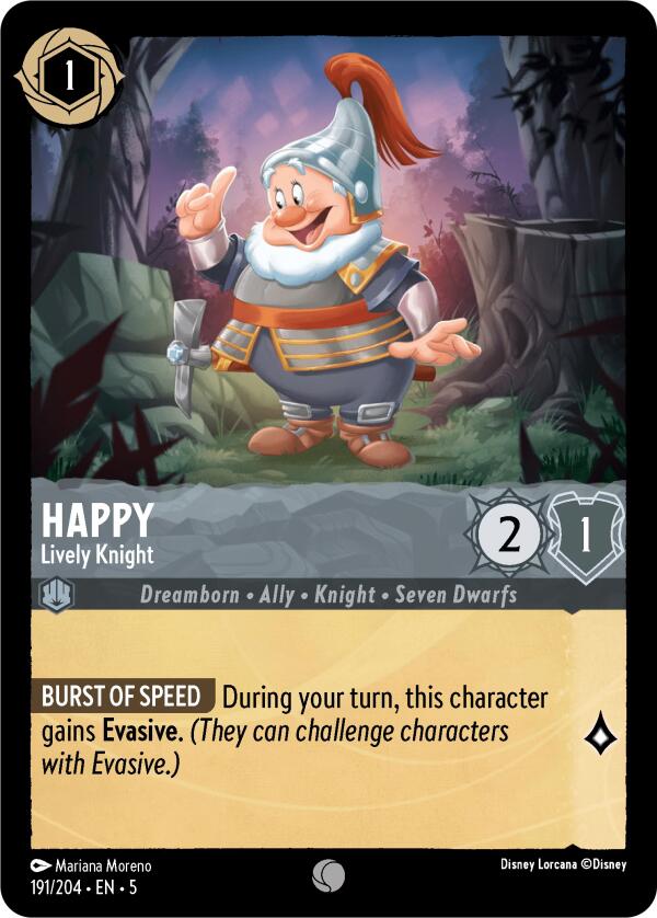 Happy - Lively Knight (191/204) [Shimmering Skies] | Odin's Place