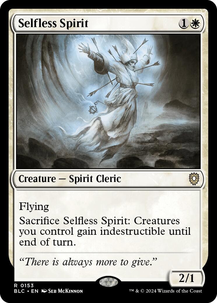 Selfless Spirit [Bloomburrow Commander] | Odin's Place