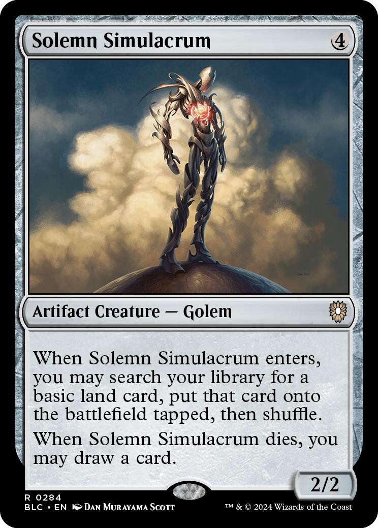 Solemn Simulacrum [Bloomburrow Commander] | Odin's Place