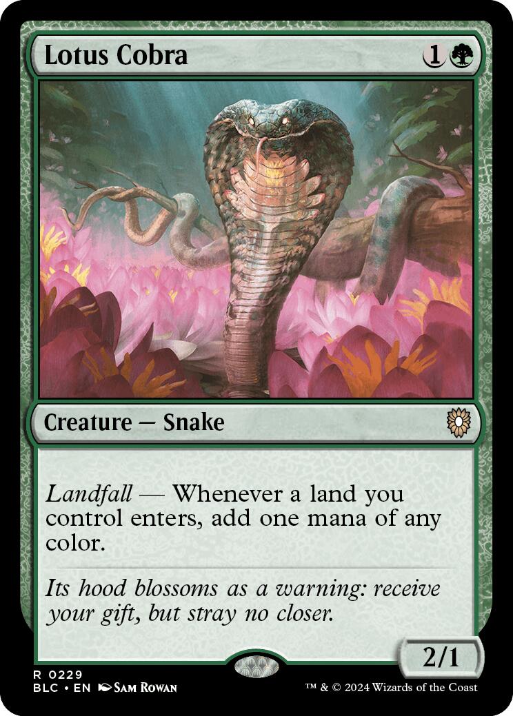 Lotus Cobra [Bloomburrow Commander] | Odin's Place