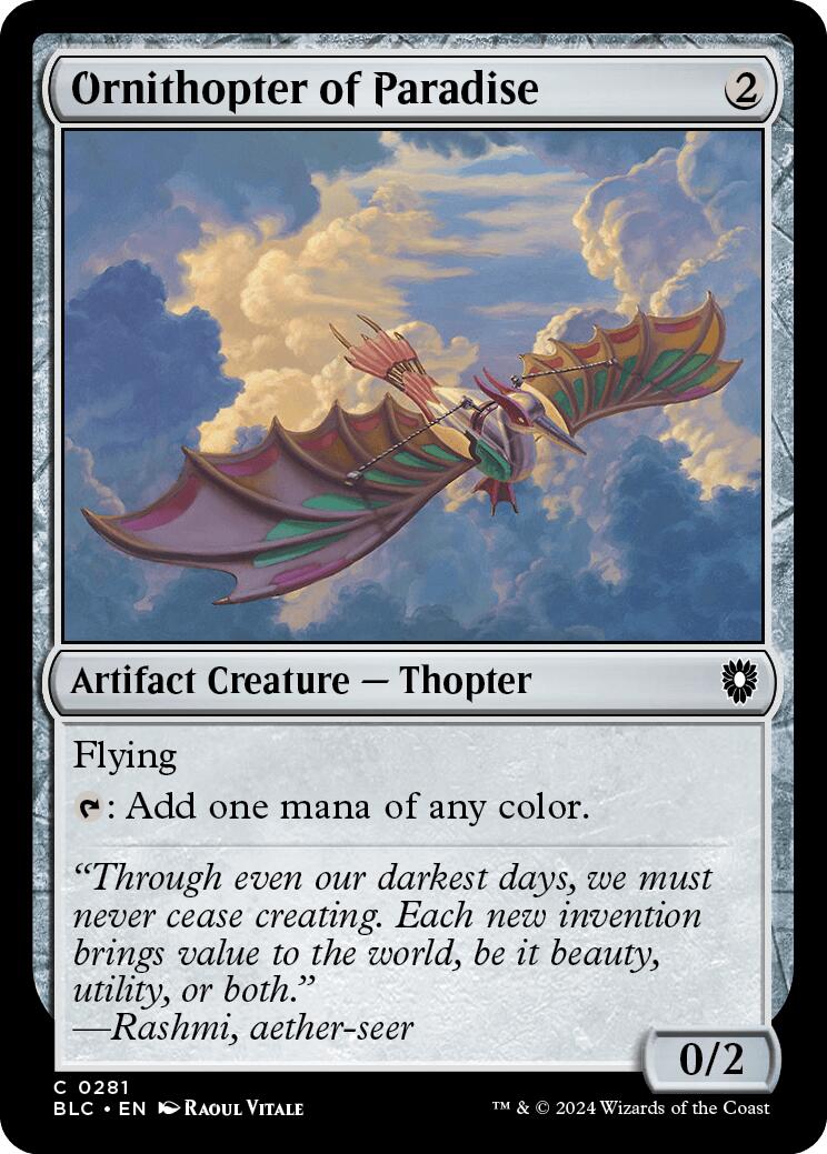 Ornithopter of Paradise [Bloomburrow Commander] | Odin's Place