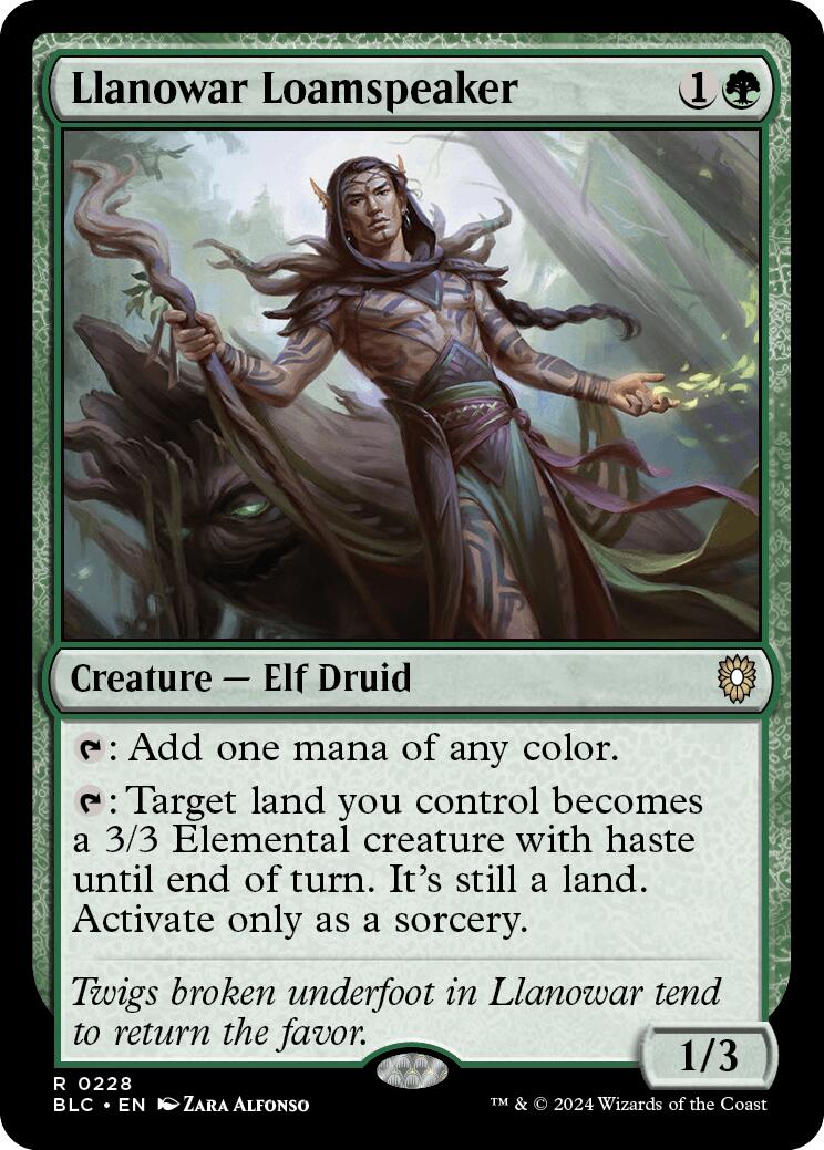 Llanowar Loamspeaker [Bloomburrow Commander] | Odin's Place