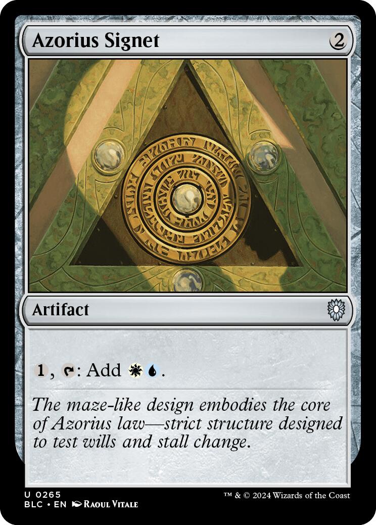 Azorius Signet [Bloomburrow Commander] | Odin's Place