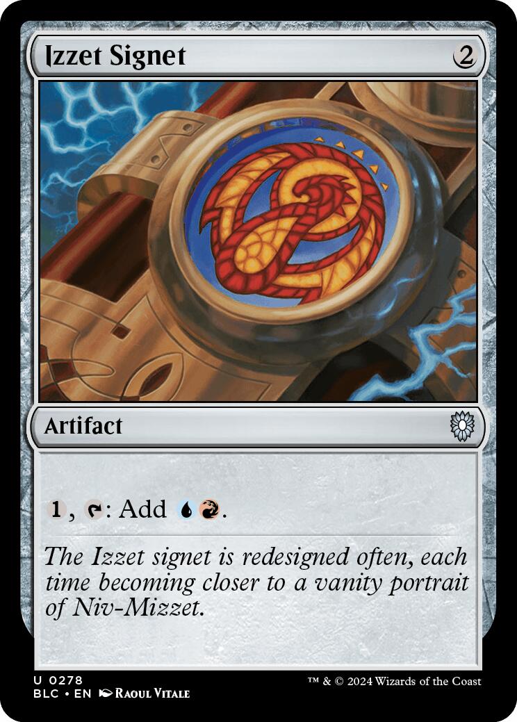 Izzet Signet [Bloomburrow Commander] | Odin's Place
