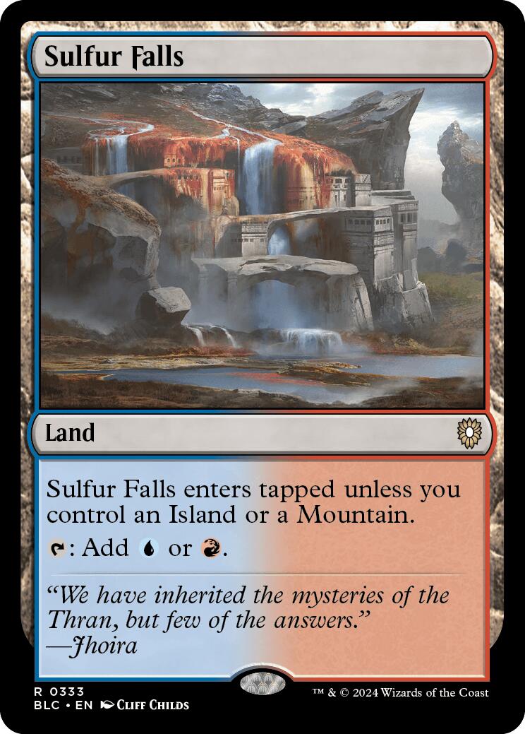 Sulfur Falls [Bloomburrow Commander] | Odin's Place