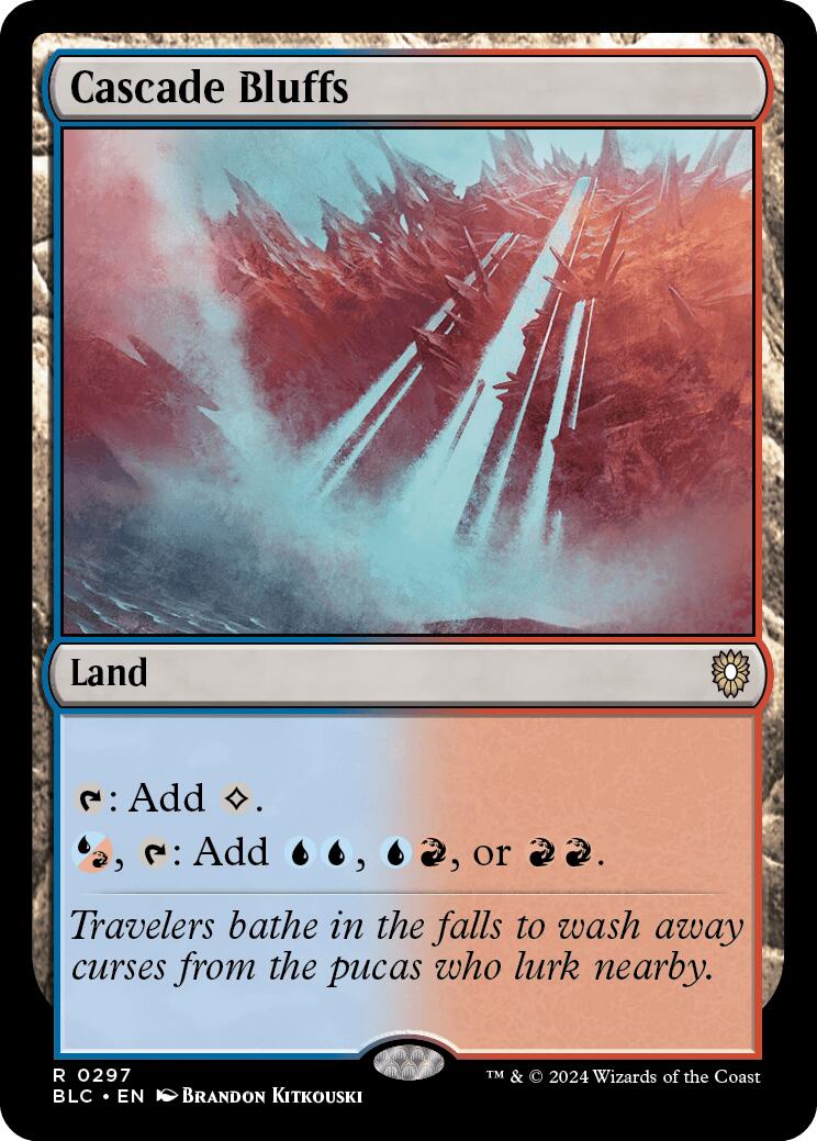 Cascade Bluffs [Bloomburrow Commander] | Odin's Place