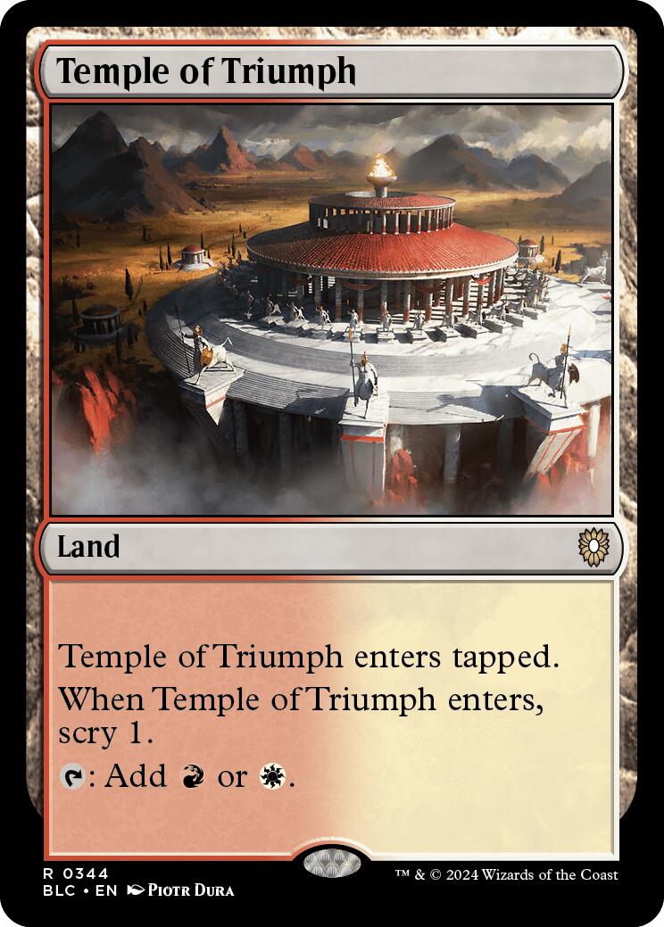 Temple of Triumph [Bloomburrow Commander] | Odin's Place