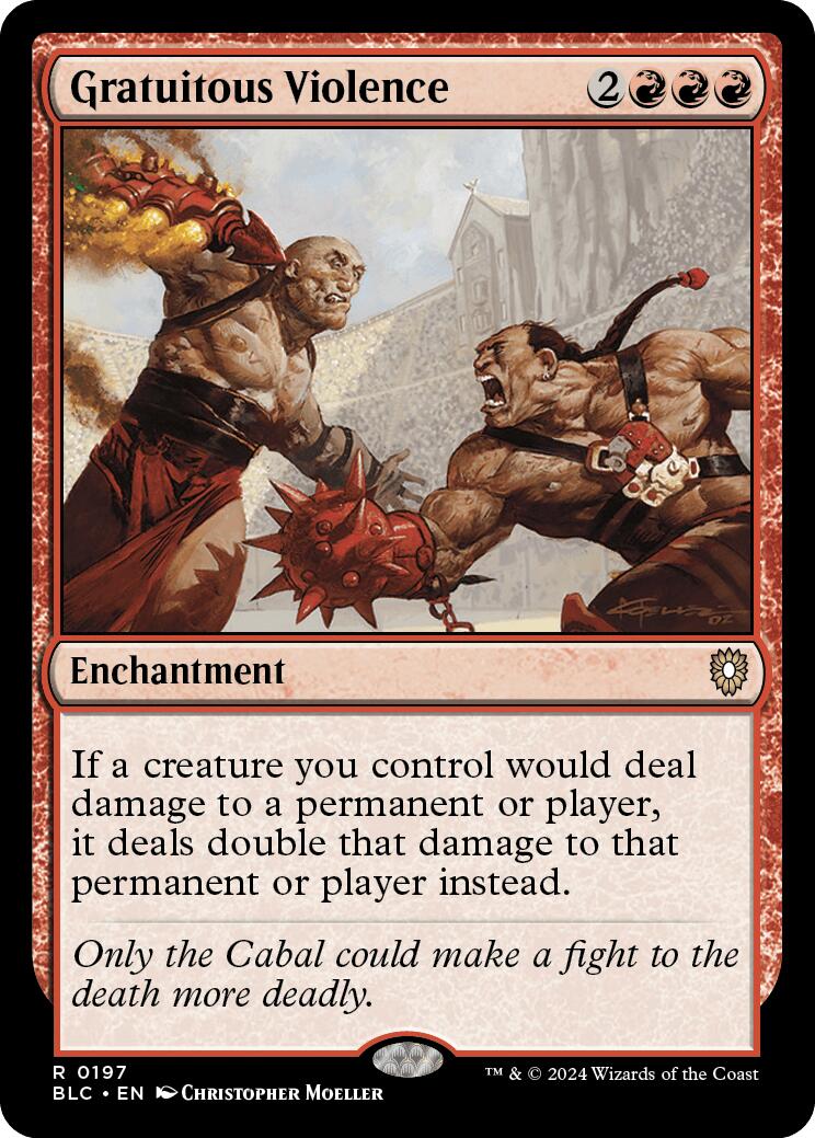 Gratuitous Violence [Bloomburrow Commander] | Odin's Place