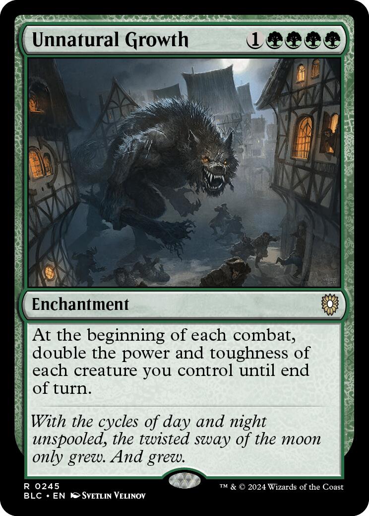 Unnatural Growth [Bloomburrow Commander] | Odin's Place