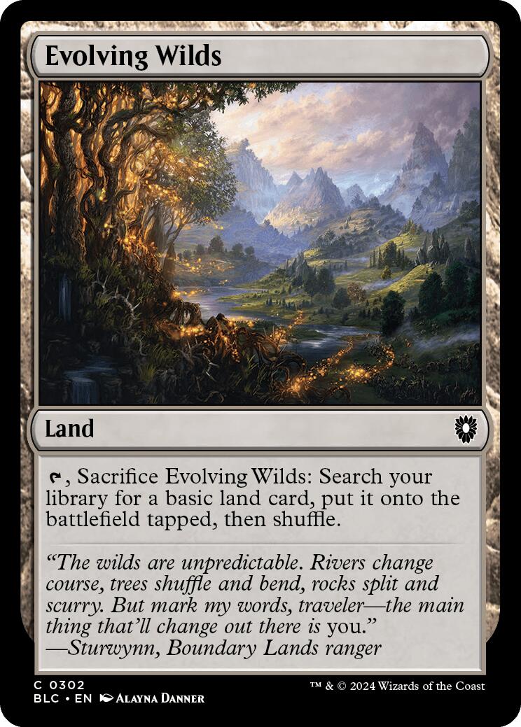 Evolving Wilds [Bloomburrow Commander] | Odin's Place