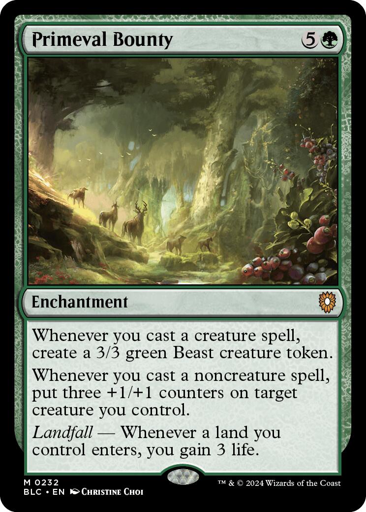 Primeval Bounty [Bloomburrow Commander] | Odin's Place