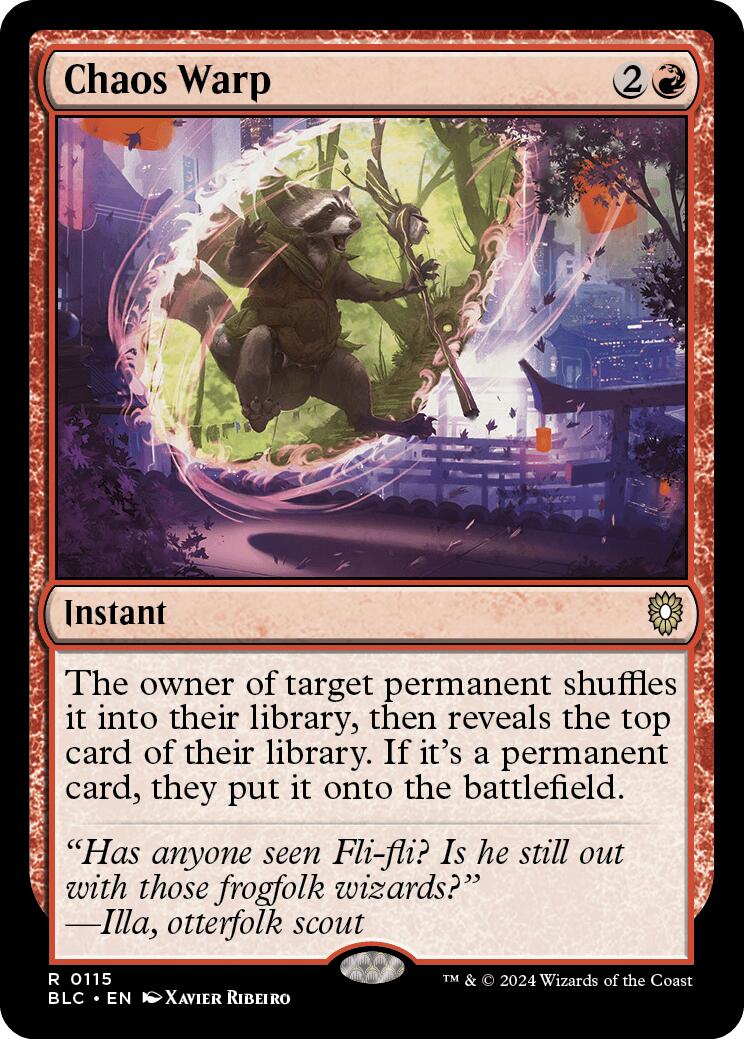 Chaos Warp [Bloomburrow Commander] | Odin's Place