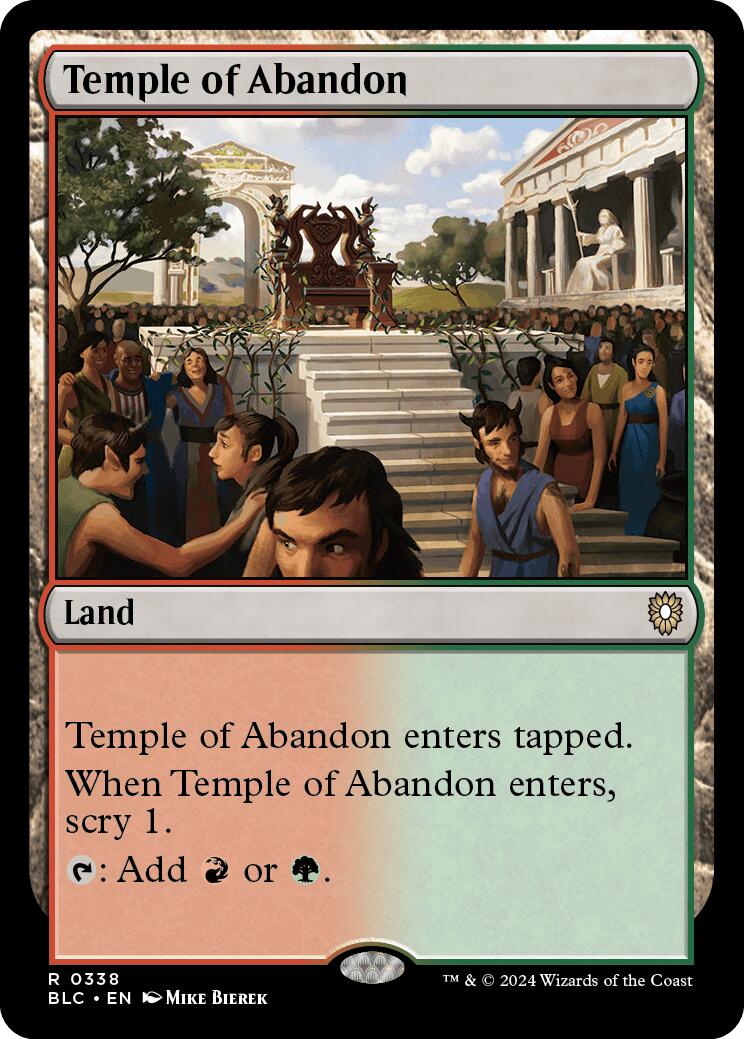 Temple of Abandon [Bloomburrow Commander] | Odin's Place