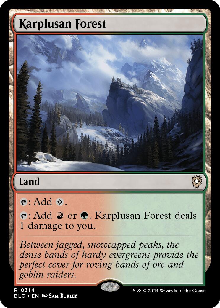 Karplusan Forest [Bloomburrow Commander] | Odin's Place