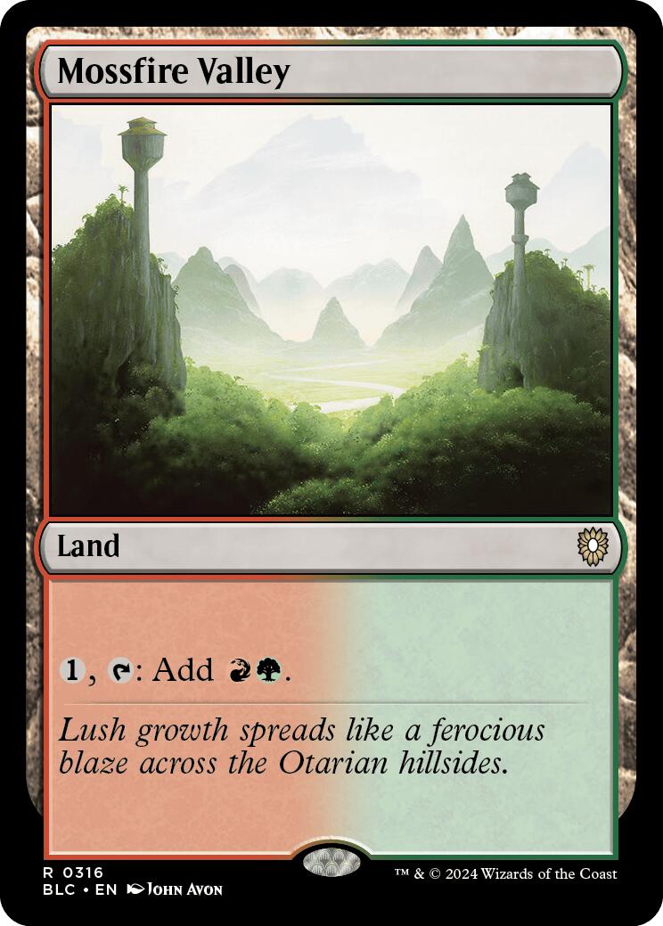 Mossfire Valley [Bloomburrow Commander] | Odin's Place
