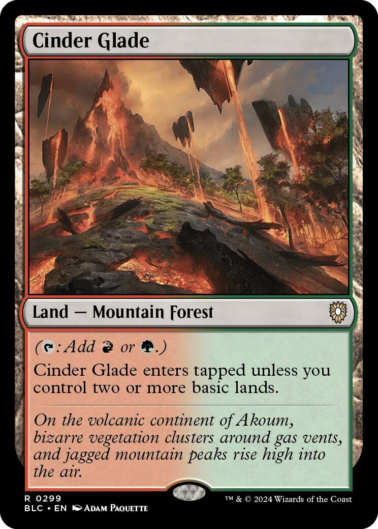 Cinder Glade [Bloomburrow Commander] | Odin's Place